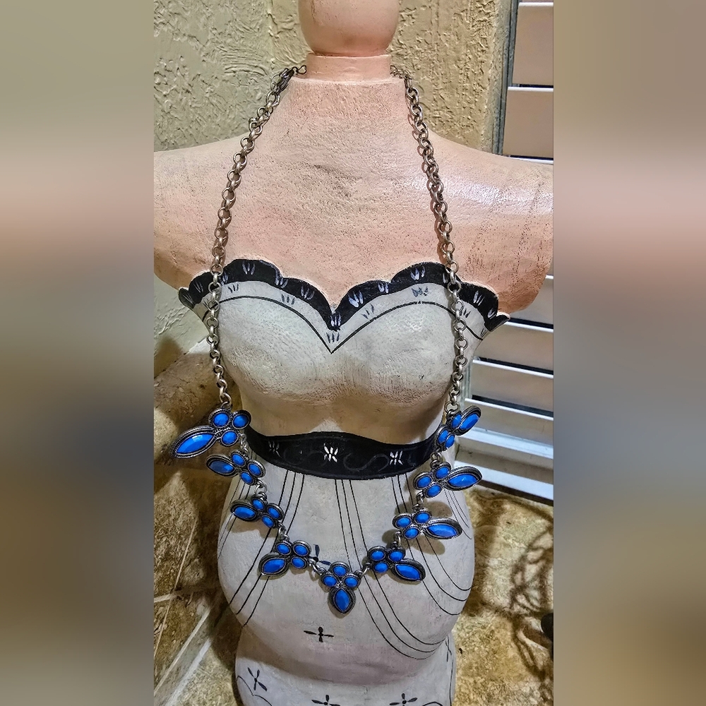 Blue Statement Necklace